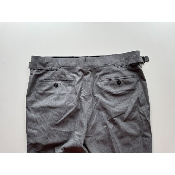 NWOT Men's Custom ATELIER MUNRO Loro Piana Grey Check Wool 2-Piece Suit, Size 50 - Picture 10 of 16